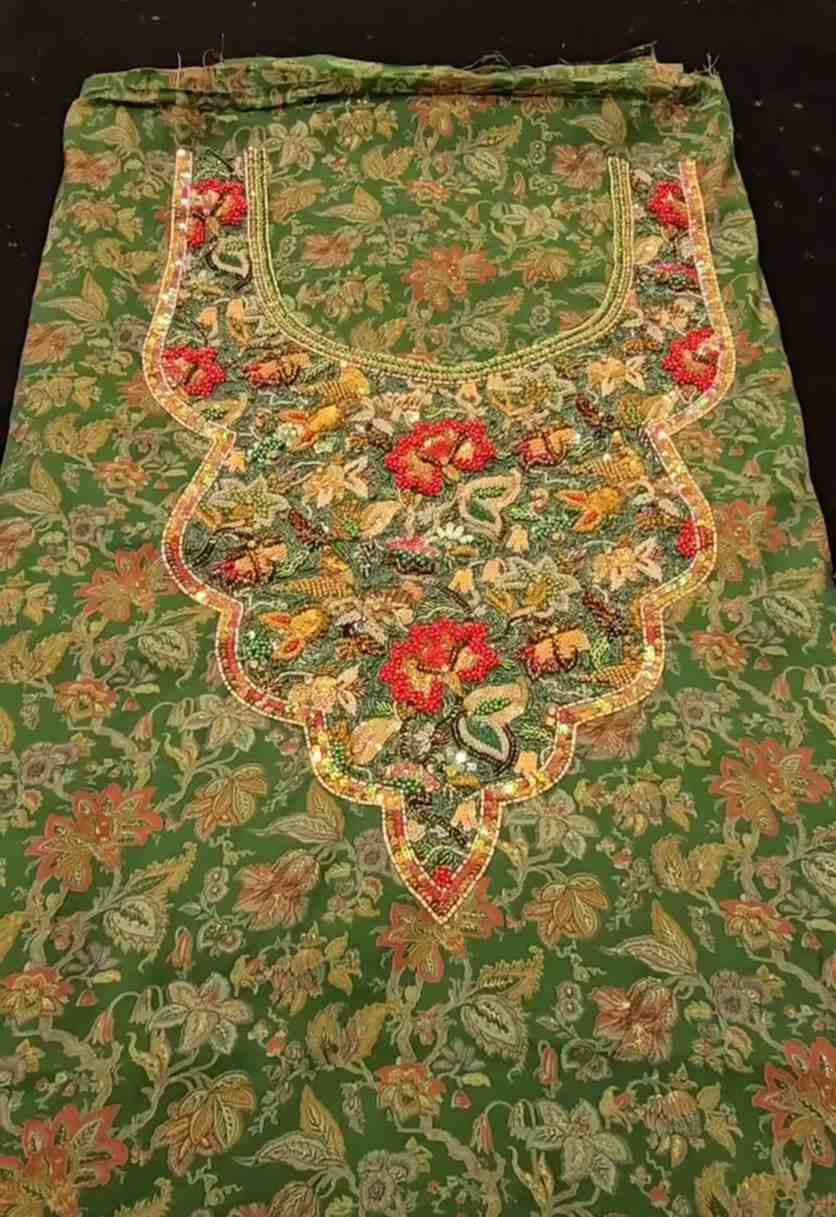 Green Zardozi Suit